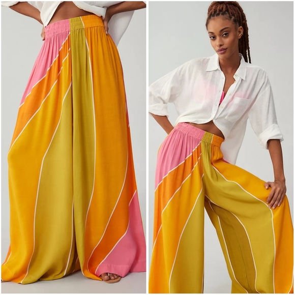 NWT Anthropologie SWF Elasticized Wide Leg Pant XS - Picture 2 of 12